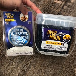 Over The Moon Galaxy Slime & Moon Putty NEW